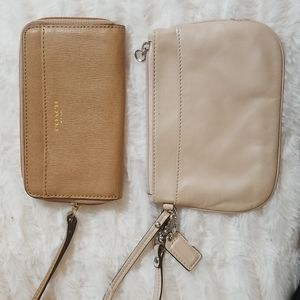 Two Coach wristlets.